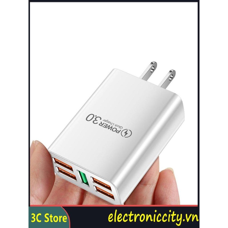 Bộ sạc nhanh 3C} 5 cổng USB cho điện thoại