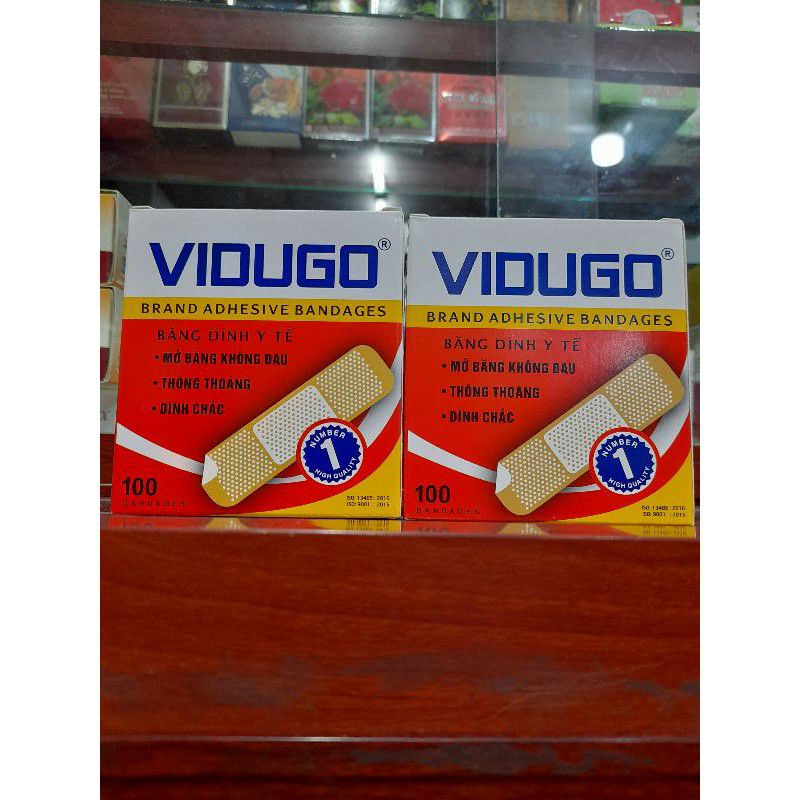 Băng cá nhân  ViDuGo. hộp 100 miếng