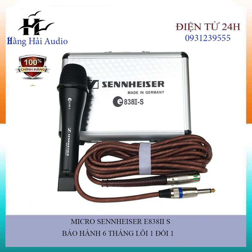 Micro Có Dây SENNHEISER E 838 II S ( Hàng chuẩn hãng thu âm tốt , giá bán buôn )