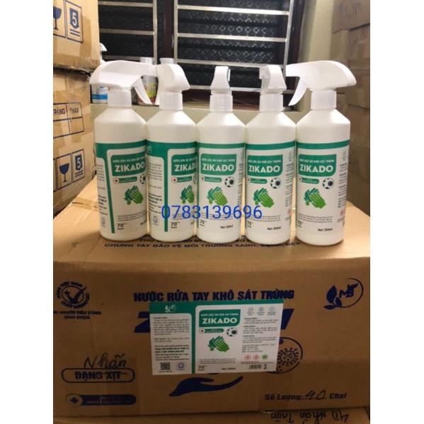 DỤNG DỊCH SÁT KHUẨN TAY NHANH SAKURA 500ML HƯơNG SẢ CHANH