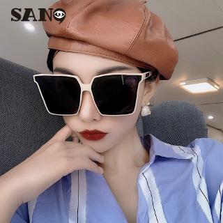 Kính Râm Gọng Vuông Lớn Chống Tia UV400 Thiết Kế Thanh Lịch Phong Cách Hàn Quốc Hàng Mới Dành Cho Bạn Nữ