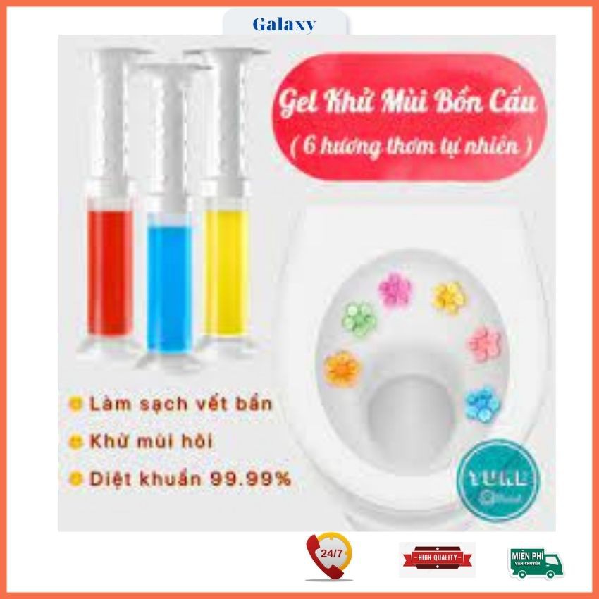 Gel Khử Mùi Bồn Cầu, Khử Mùi Toilet, Gel Khử Mùi Bồn Cầu Bông Hoa, Với 6 Mùi Thơm