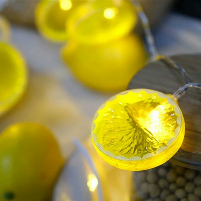 Đèn dây trang trí hình lát chanh dễ thương