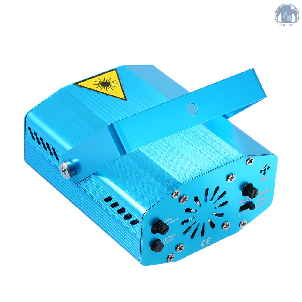 Đèn Led Laser Mini Tạo Hiệu Ứng Sân Khấu Màu Đỏ Và Xanh Lá Điều Khiển Bằng Giọng Nói Ac110-240V