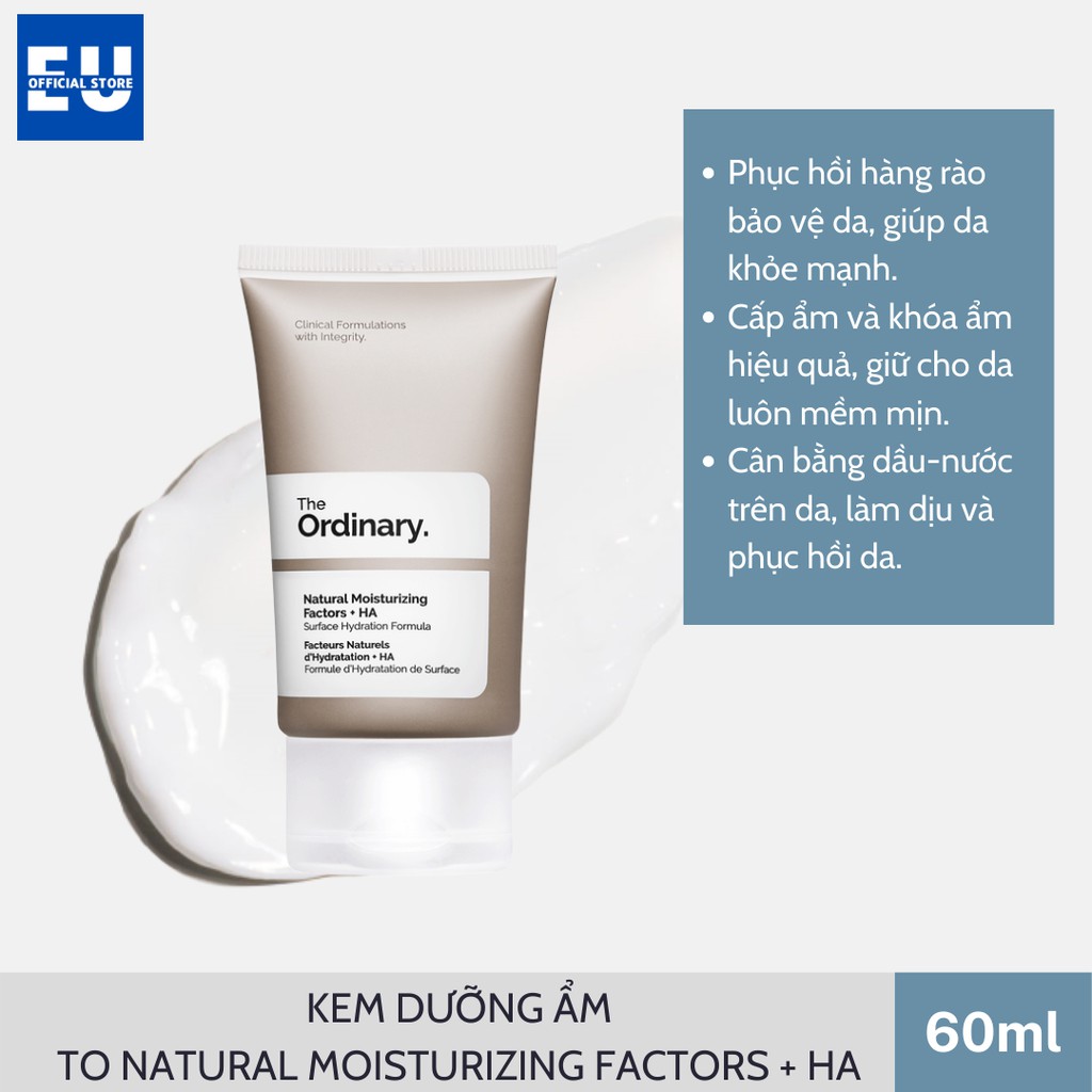 [Loại 30/100ml]  Kem Dưỡng Ẩm The Ordinary Natural Moisturizing Factors + HA