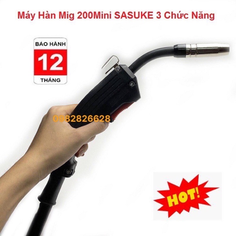 Máy hàn mig 3 chức năng Sasuke 200 mini | Hàn mig có khí | Hàn Mig không khí | Hàn Que