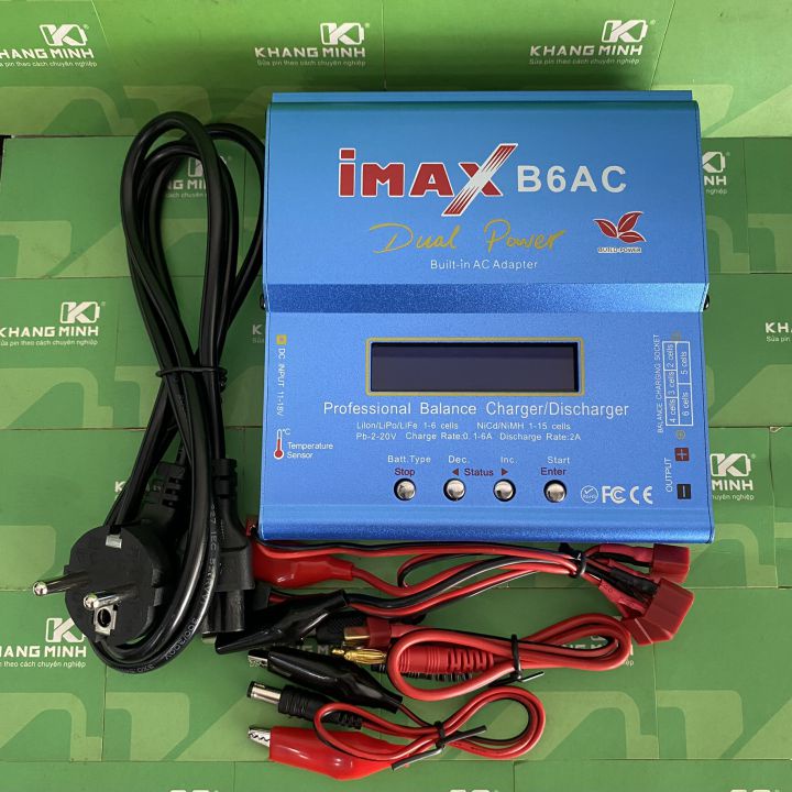 Sạc iMax B6 80W AC sạc cân bằng, xả và đo dung lượng pin và bình ắc quy