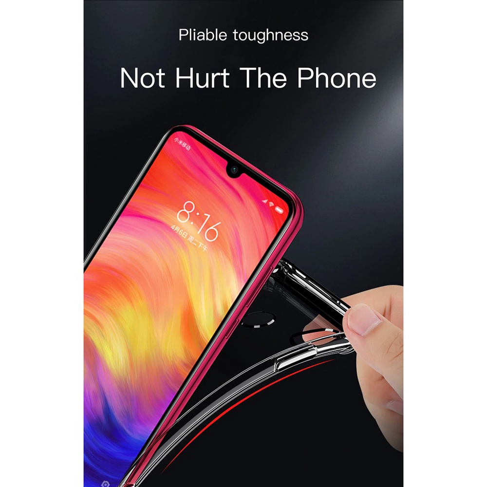 Ốp Lưng Silicon Trong Suốt Chống Va Đập Cho Xiaomi Pocophone F1