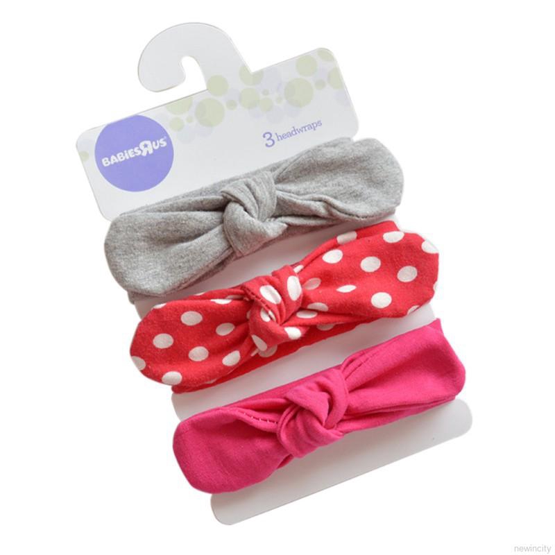 Băng đeo đeo đầu có chi tiết nơ co dãn phong cách Hàn Quốc cho bé gái