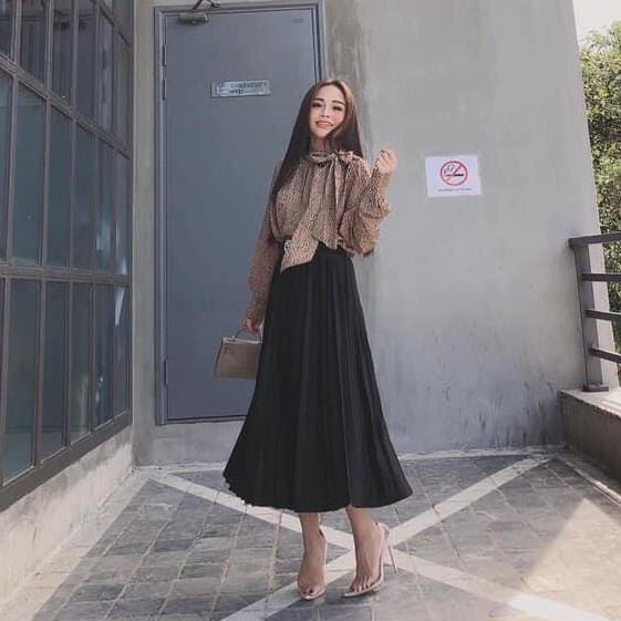 Chân váy xếp ly dáng dài siêu xinh | BigBuy360 - bigbuy360.vn
