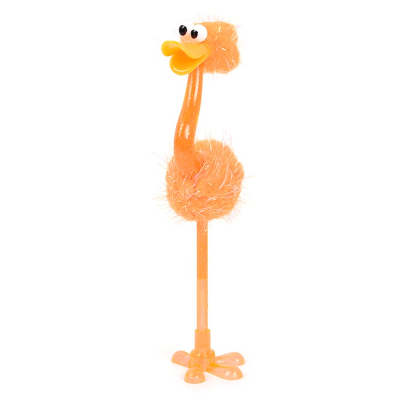 Set 12 Bút Bi 1 Họa Tiết Đà Điểu Hoạt Hình 3D Sáng Tạo