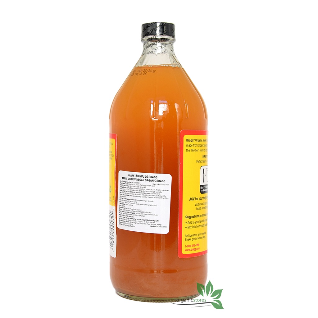 Giấm táo hữu cơ Bragg - USA