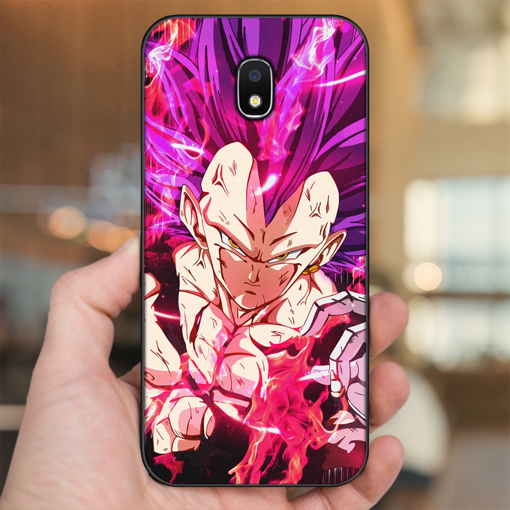 Ốp lưng Samsung J3 Pro, J5 2017, J5 Pro, J7 Pro viền đen in hình Vegeta Dragon Ball