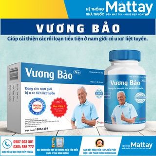 Vương Bảo - Hộp 80 Viên - Dùng Tốt Cho Nam Giới Có Phì Đại Tiền Liệt Tuyến.