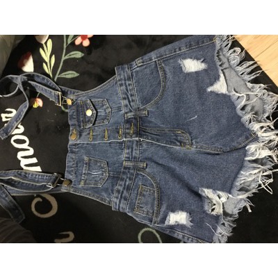 (order) Quần Yếm Short Bò rách ( có ảnh thật) | BigBuy360 - bigbuy360.vn