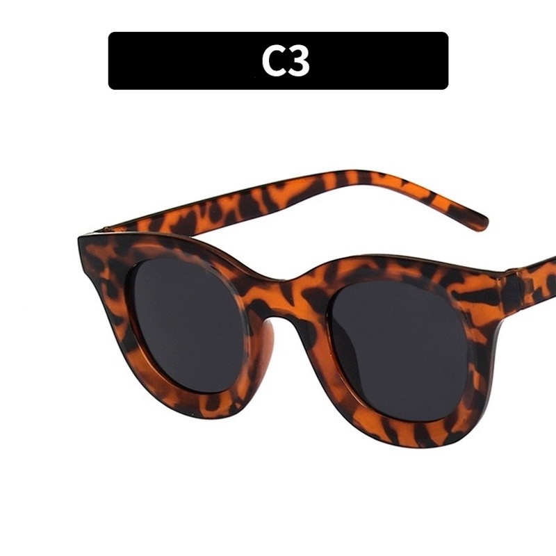 (KIQI-FASHION) COD Kính Mát Gọng Tròn Chống Tia Uv400 Phong Cách Hip Hop Thời Trang Cho Nam Và Nữ