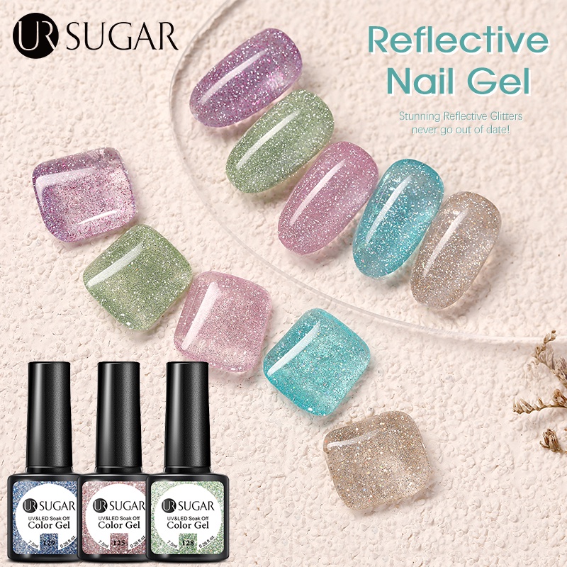 Gel sơn móng tay UR SUGAR LED UV 7.5ml nhiều màu nổi bật
