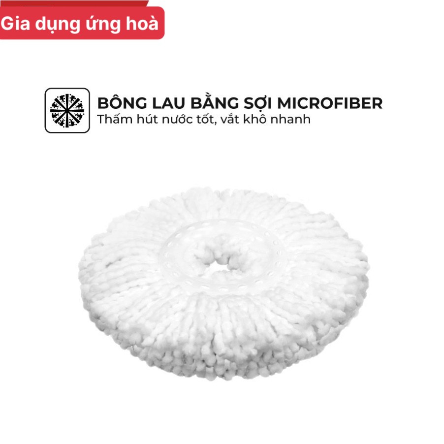 BÔNG LAU NHÀ MICROFIBER XOAY 360 ĐỘ SUNHOUSE KS-CO350M