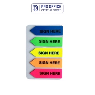 Dán Giấy Nhớ Note Đánh Dấu Trang 5 màu PRO-OFFICE SN901/902/903