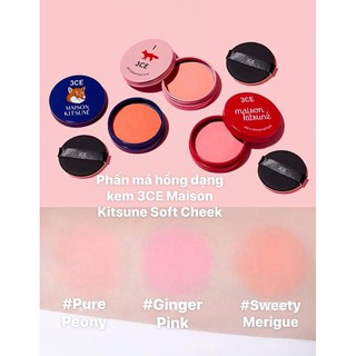 PHẤN MÁ HỒNG 3CE MAISON KITSUNE SOFT CHEEK