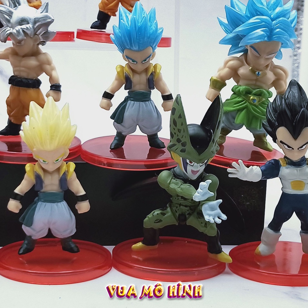 Mô hình Dragon ball- Mô hình 21 nhân vật Dragon ball để xe oto và trong phòng siêu chất chiều cao 5cm