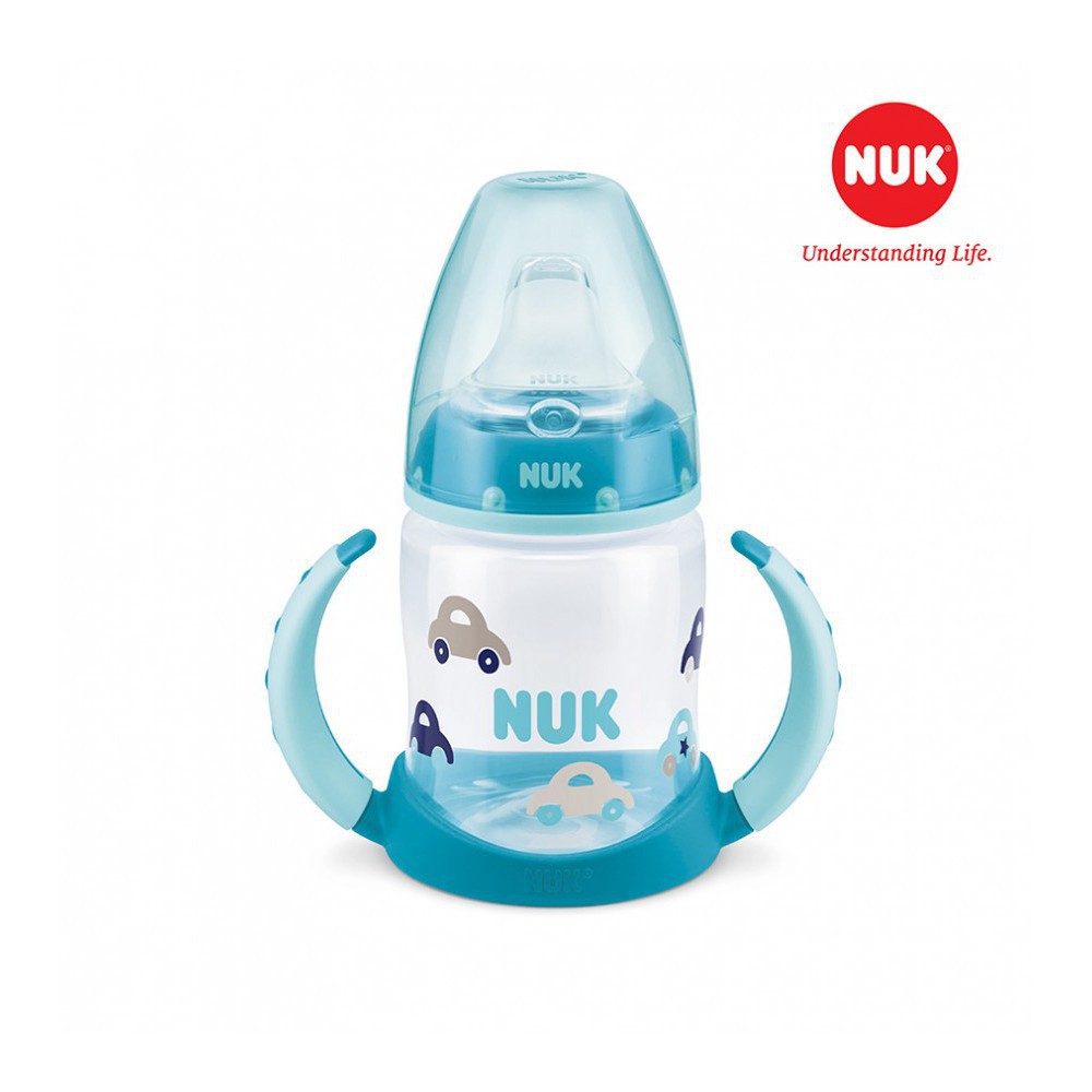 Bình tập uống nước NUK PP 150ml - cốc tập uống nước cho bé