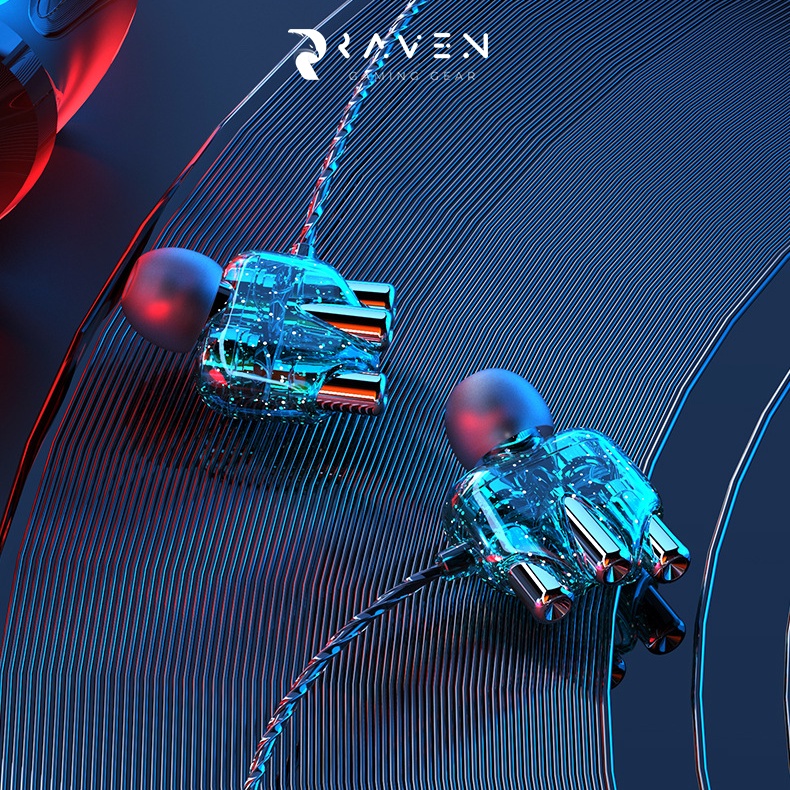 Tai nghe gaming có dây, tai nghe chơi game âm bass mạnh, chống ồn - Raven Gaming Gear