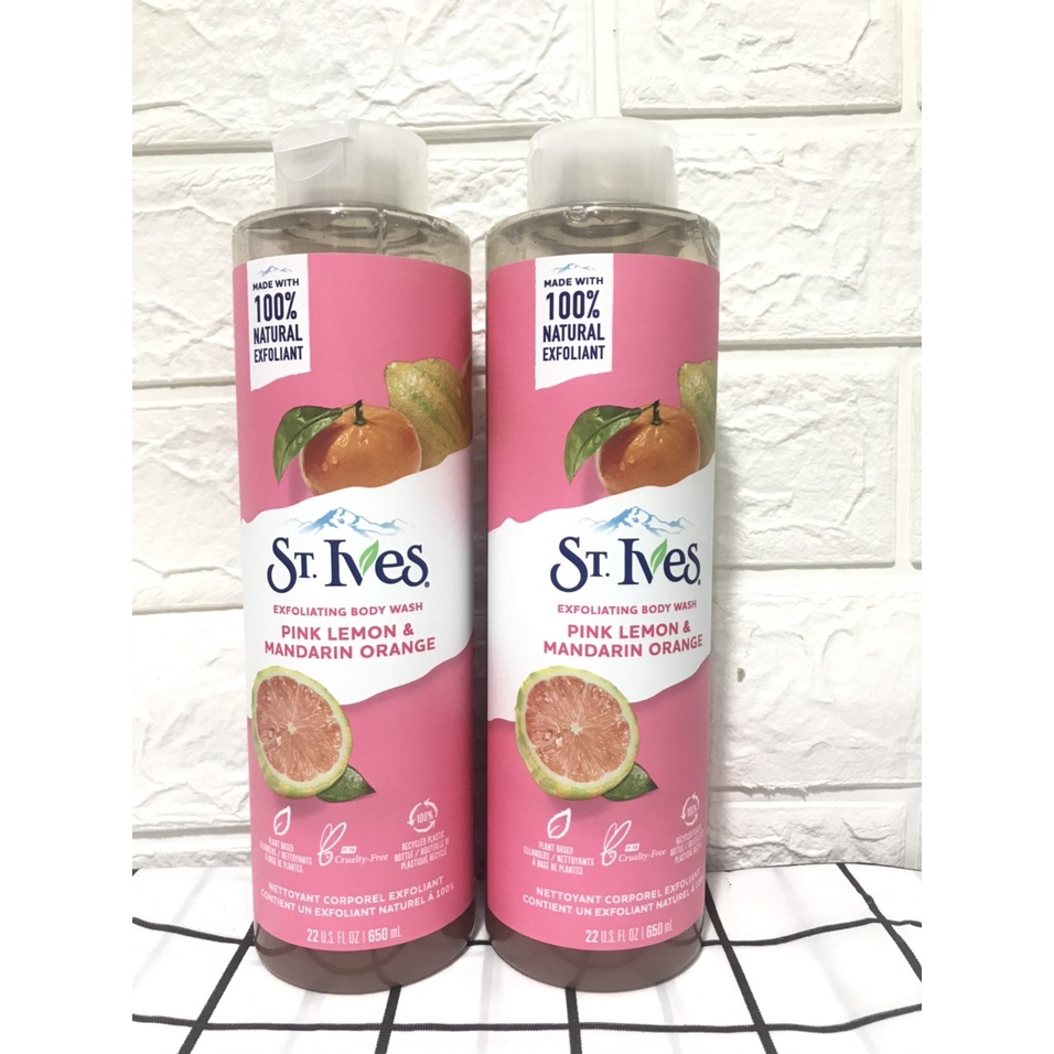 Combo 2 chai Sữa tắm dưỡng da St.Ives 650ml