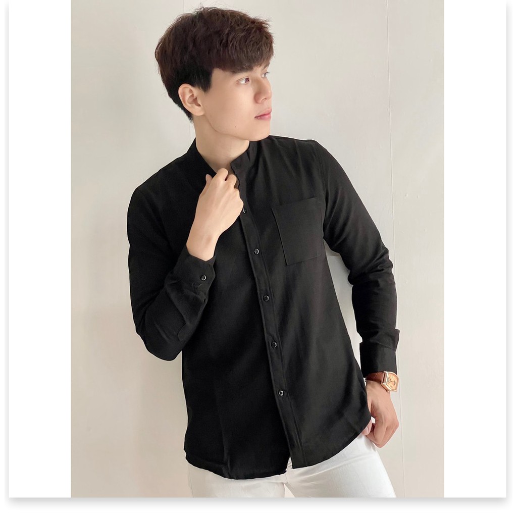 ÁO SƠ MI ĐŨI TAY DÀI,CO TÚI,HOA TIẾT TRƠN NHƯNG KHÔNG KÉM PHẦN SANG TRỌNG LANA FASHION
