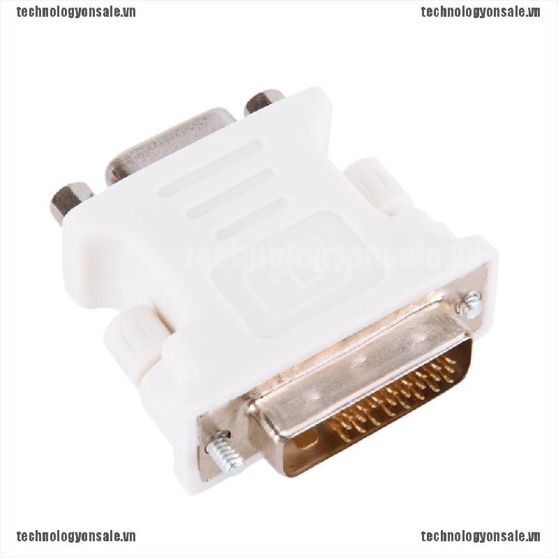 Đầu Chuyển Đổi DVI-D 24 + 1 Sang VGA Chuyên Dụng Cho Màn Hình Máy Tính