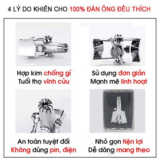 Dụng Cụ Tỉa Lông Mũi Bằng Thép Không Gỉ