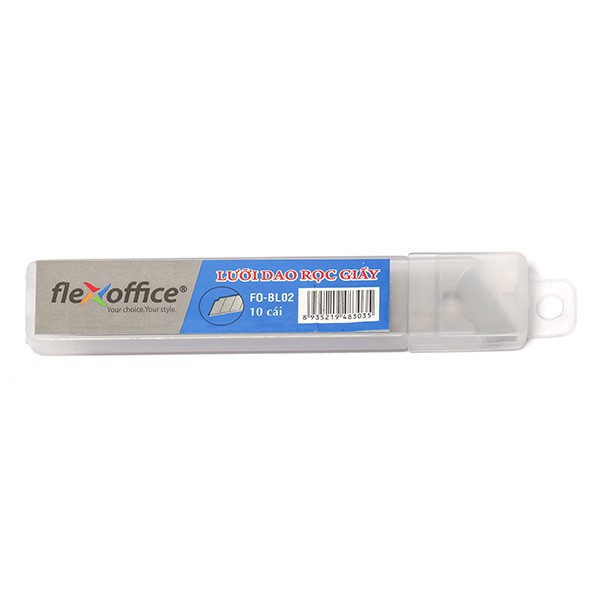 Lưỡi dao rọc giấy 18mm Flexoffice FO-BL02 KMV Mart