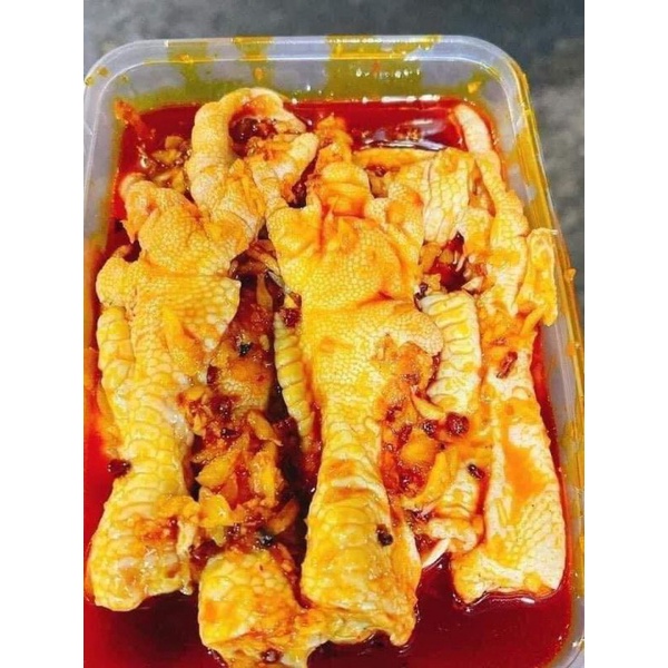 CHÂN GÀ RÚT XƯƠNG ƯỚP SA TẾ . 500g