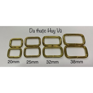 Khoen đồng chữ nhật, phụ kiện đồng ( 1 cặp)