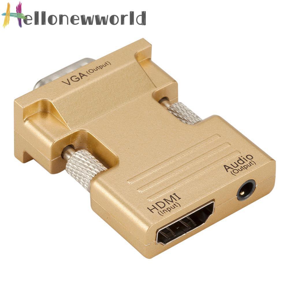 Đầu Chuyển Đổi Hdmi Cái Sang Vga Hỗ Trợ Âm Thanh 1080p