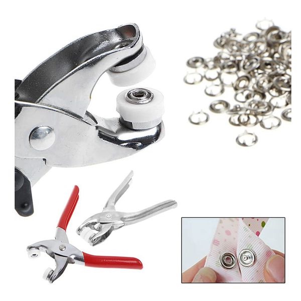 Set 50 Nút Bấm 9.5mm Bằng Kim Loại Chuyên Dụng Cho May Vá