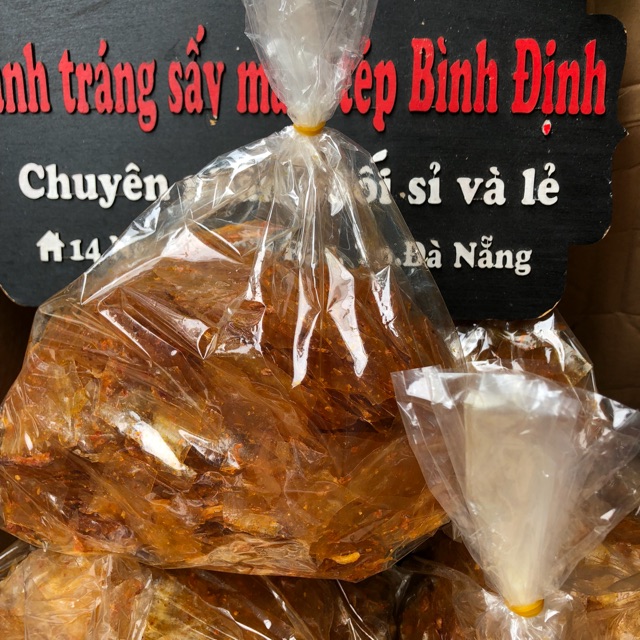 Bánh tráng sấy mắm tép Bình Định gói 500gram
