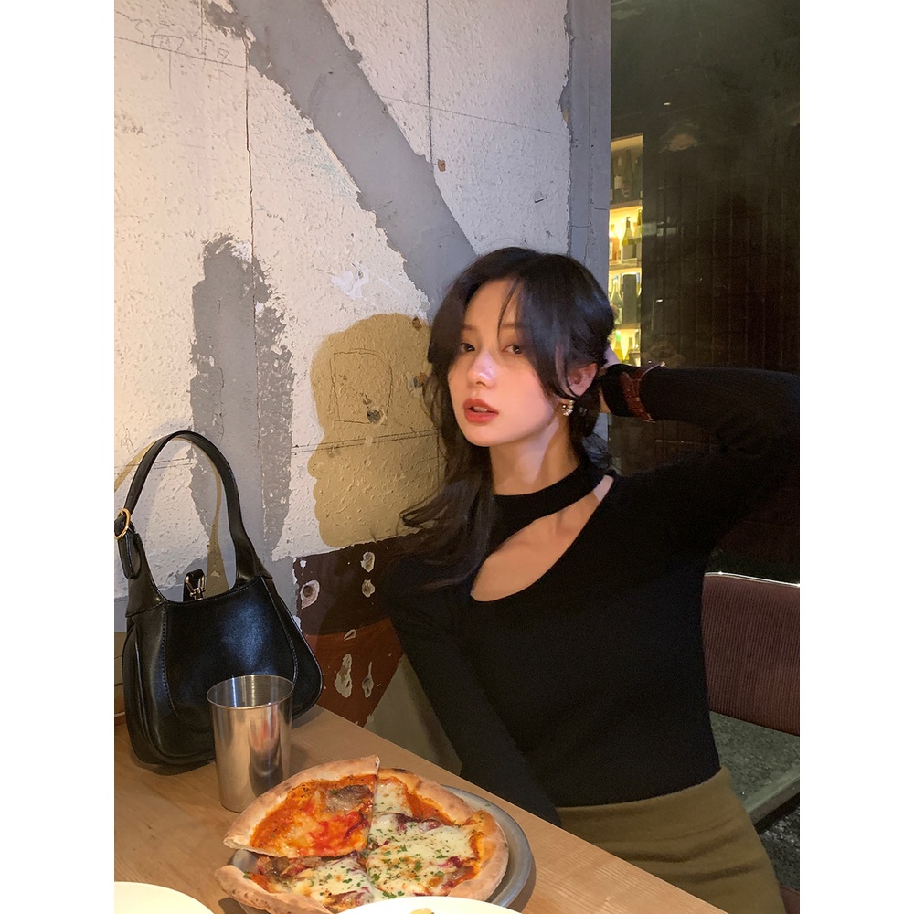 Áo DUNEA dệt kim tay dài thời trang cao cấp cho nữ