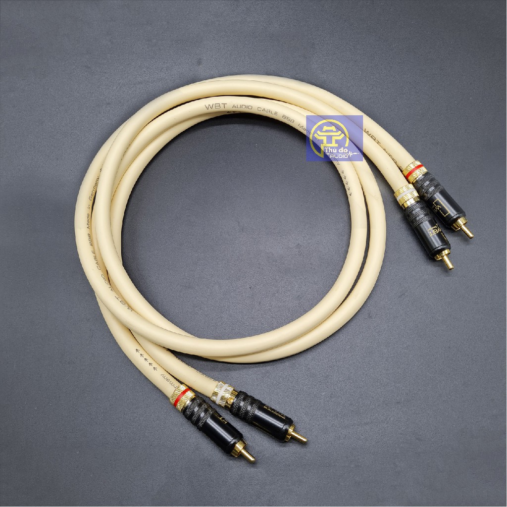 01 cặp dây tín hiệu âm thanh WBT - 888 cao cấp của Đức Dây AV / RCA dài 1M