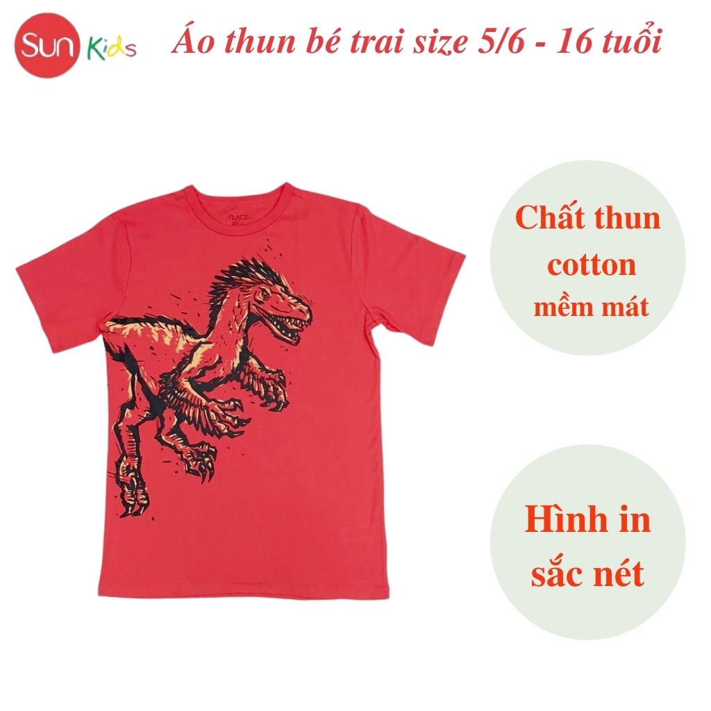 Áo thun bé trai xuất xịn, áo phông cho bé trai, chất cotton, size 5,6-16 tuổi,  - SUNKIDS