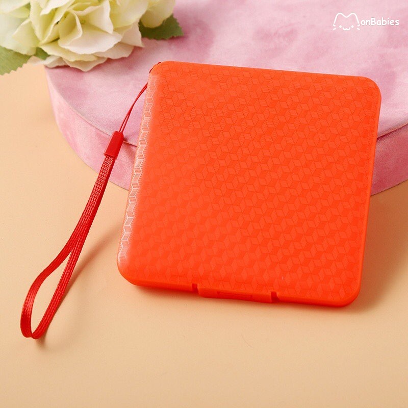 Hộp đựng khẩu trang cao cấp họa tiết vân tiện lợi MonBabies