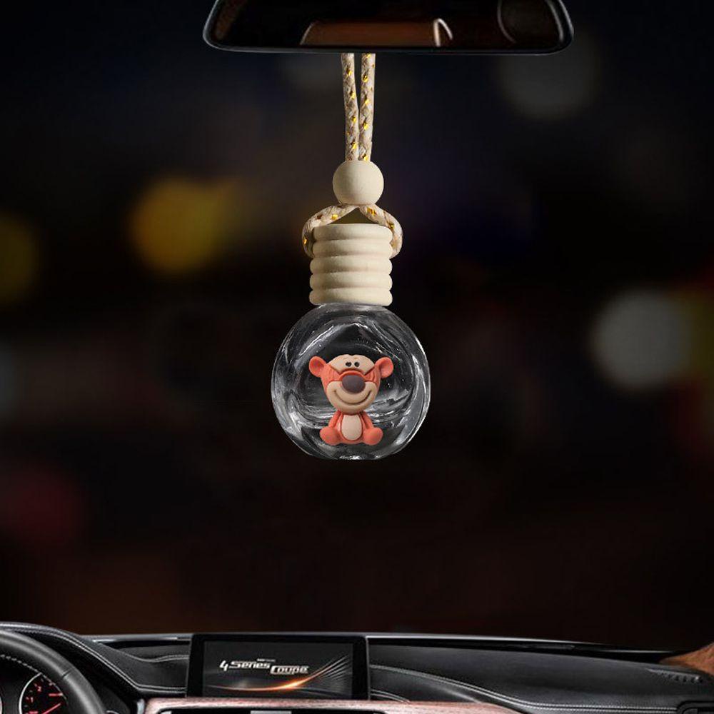 Aaron1 Bình Thủy Tinh Đựng Nước Hoa Treo Gương Chiếu Hậu Xe Hơi Hình Doraemon Trang Trí