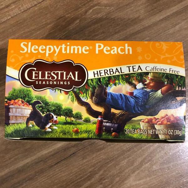 Trà thảo mộc ngủ ngon hương đào Celestial Seasonings date 2022 (hàng Mỹ chính hãng)