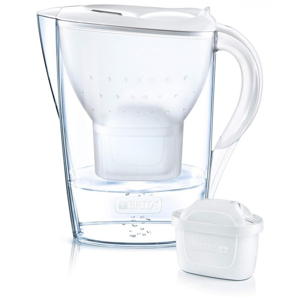 Bình Lọc Nước Brita 2,4l Nắp Trắng Kèm 12 Lõi Lọc