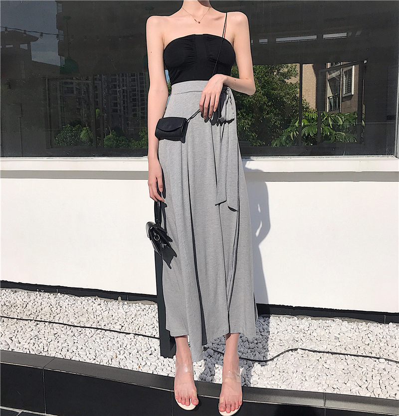 Chân Váy Midi Lưng Cao Xẻ Tà Thời Trang Cho Nữ | BigBuy360 - bigbuy360.vn