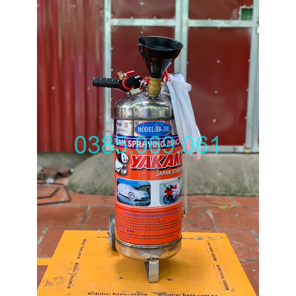 Bình Phun Bọt Tuyết Inox 20L Yakama BB-20I - LỖI 1 ĐỔI 1