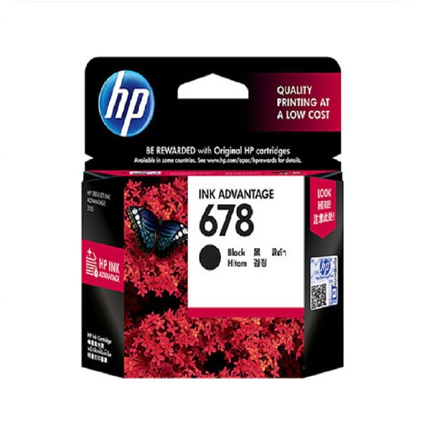 Mực in HP 678 Black Ink Cartridge_CZ107AA - Hàng Chính Hãng