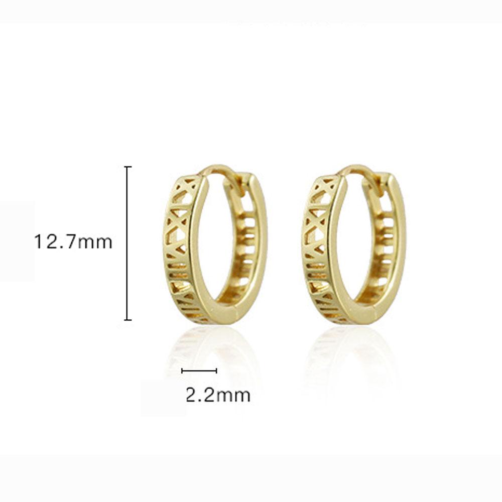 Khuyên Tai Tròn Đơn Giản Dễ Thương Cho Nữ|Khuyên Tai Dạng Hạt Rỗng Màu Sắc Rỗng