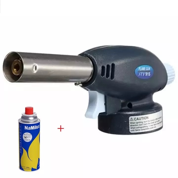 Đèn khò gas cầm tay đánh lửa tự động công nghệ nhật sử dụng an toàn - Đầu khò gas hàn kim loại,khò đốt than