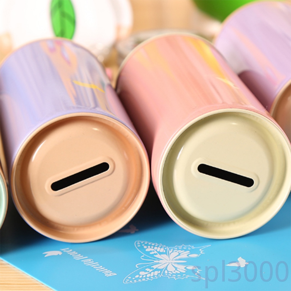 Hộp đựng tiền tiết kiệm bằng kim loại thiếc in họa tiết hoạt hình động vật dễ thương